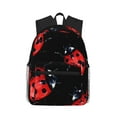 thumbnail image 1 of Yield Beautiful Red Ladybug Print Backpack for Women Men, Lightweight Casual Travel Daypack, Classic Basic College Backpack, Middle School Bag, 1 of 1