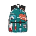 thumbnail image 1 of Yield Medical Elements Print Backpack for Women Men, Lightweight Casual Travel Daypack, Classic Basic College Backpack, Middle School Bag, 1 of 5