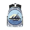 thumbnail image 1 of Yield Not All Who Wander Are Lost2 Print Backpack for Women Men, Lightweight Casual Travel Daypack, Classic Basic College Backpack, Middle School Bag, 1 of 1
