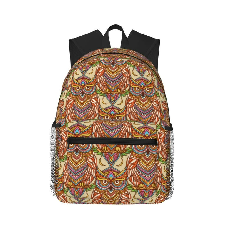 Owl print backpack online