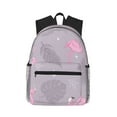 thumbnail image 1 of Yield Pink Flamingo Print Backpack for Women Men, Lightweight Casual Travel Daypack, Classic Basic College Backpack, Middle School Bag, 1 of 5