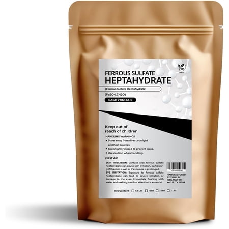 Yield RX Ferrous Sulfate Heptahydrate (FeSO4·7H2O) - Chemical (3lb)