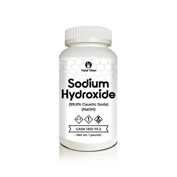 Yield Titan High Purity Sodium Hydroxide NaOH - Used in Drain Cleaning, Industrial Manufacturing, and Water Treatment (1)