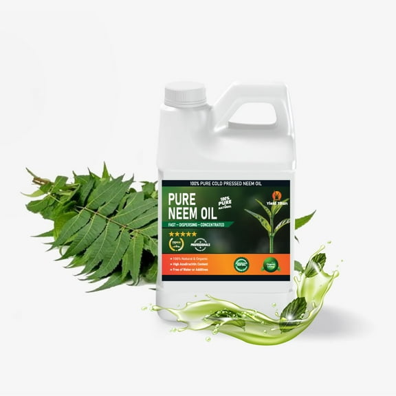 Yield Titan's 100% Pure Cold Pressed Concentrated Neem Oil for Indoor and Outdoor Plants and Vegetable (1Gal)
