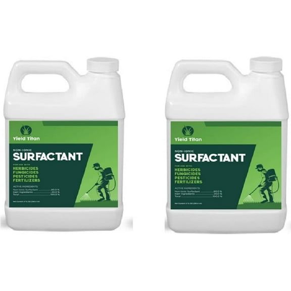 Yield Titan's Non-Ionic 80/20 Surfactant for Herbicides, Pesticides, Fertilizers and Fungicides to Increase Product Penetration 2 Pack of 8oz (16)