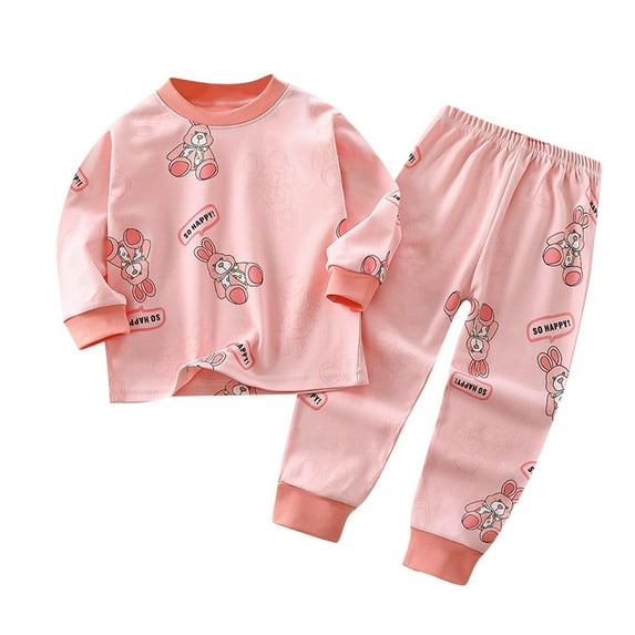 Yievot 0-4 Years Unisex Baby Boy's Clothing Cute Printed Baby Boy Pajamas Toddler Outfits Comfy Baby Shower Gifts on Clearance