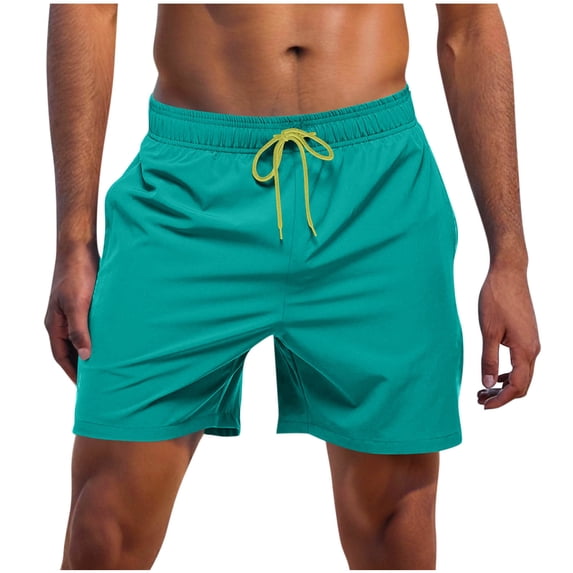 Yievot Athletic Shorts for Men Casual Elastic Waist Drawstring Summer Shorts for Gym Running Sports