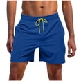 thumbnail image 1 of Yievot Athletic Shorts for Men Casual Elastic Waist Drawstring Summer Shorts for Gym Running Sports, 1 of 5