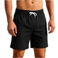 thumbnail image 1 of Yievot Athletic Shorts for Men Drawstring Elastic Waist Gym Sport Running Shorts with Zipper Pockets, 1 of 9