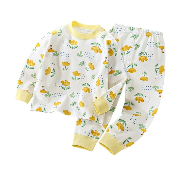 Yievot Baby Boy Spring Clothes Outfit Cotton Cute Printed Long Sleeve Shirt and Pants Sets Toddler Boy Playwear Outfits 3M-5T Fall Clothes Set on Clearance
