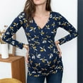 thumbnail image 1 of Yievot Breastfeeding Shirts for Women V-Neck Fashion Animals Printed Long Sleeve Nursing Shirts Comfy Maternity Clothes 2024 Womens Clothes on Clearance, 1 of 6