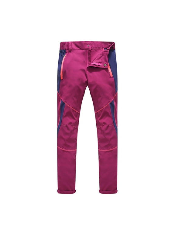 Yievot Cargo Pants Straight-Leg L Wine Men and Women Hiking Quick Dry Outdoor Sports Windproof Water Proof Pants