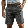 thumbnail image 1 of Yievot Cargo Shorts for Men 7 Inch Inseam Relaxed Fit Elastic Waist Mens Outdoor Hiking Shorts with Pockets, 1 of 3