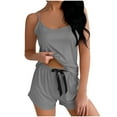 thumbnail image 1 of Yievot Cute Pajamas for Women Set Crop Cami Tops and Shorts Summer Pj Set 2 Piece Lounge Sets, 1 of 5
