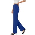 thumbnail image 1 of Yievot Dress Pants for Women Pleated Bussiness Casual Pants High Waisted Stretch Work Office Trousers with Pockets, 1 of 9