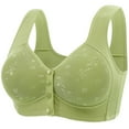 thumbnail image 1 of Yievot Front Closure Bras for Older Women Full Coverage Wireless Bras for Seniors Comfortable Push Up Bras with Back Support Everyday Bras, 1 of 8