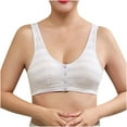 thumbnail image 1 of Yievot Front Closure Bras for Older Women Full Coverage Wireless Bras for Seniors Comfortable Push Up Bras with Back Support Everyday Bras, 1 of 7