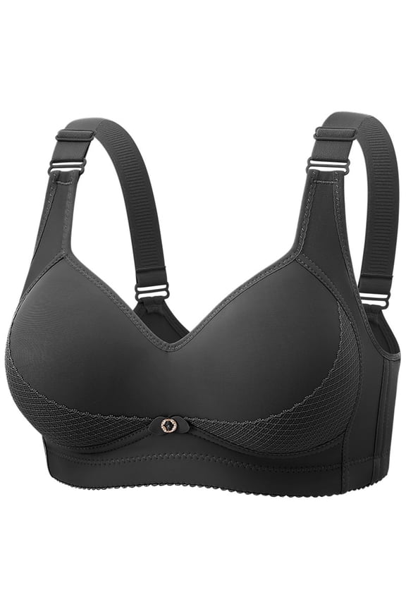 Full Coverage Bras for Older Women Wireless Push Up Bras for Seniors Wirefree Comfortable Everyday Bras