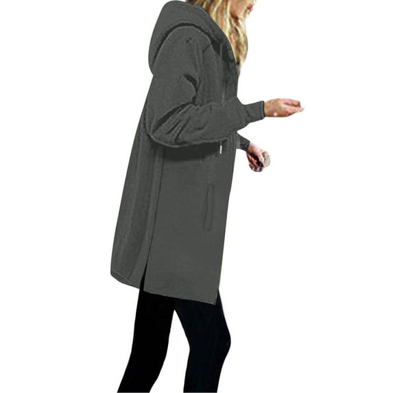 Yievot Hoodies for Women Casual Zip Up Long Sleeve oversized Sweatshirts Relaxed Fit Fall Jacket Coat with Pocket