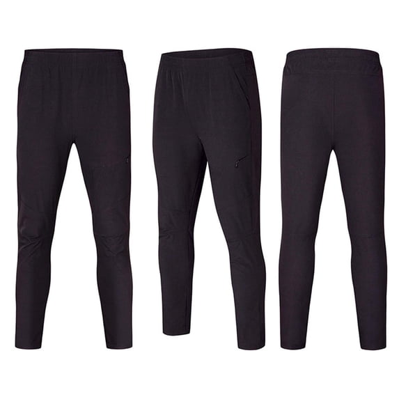 Yievot Men Performance Running Joggers Slim Fit Pants with Zipper Pockets Elastic Waist Lightweight Breathable Gym Training Workout Sweatpants