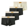 thumbnail image 1 of Yievot Men's 3PC Cotton Boxer Briefs Comfort Mid-Rise Stretch Breathable Underwear, 1 of 2