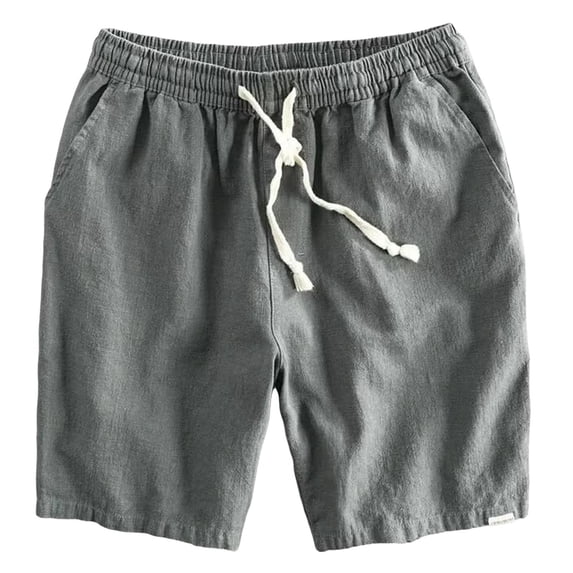 Yievot Men's Casual Shorts 5 Inch Inseam Drawstring Elastic Waist Lightweight Summer Beach Shorts with Pocket