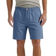 thumbnail image 1 of Yievot Men's Cotton Casual Shorts 7 Inch Elastic Waist Drawstring Summer Beach Shorts with Pockets, 1 of 8
