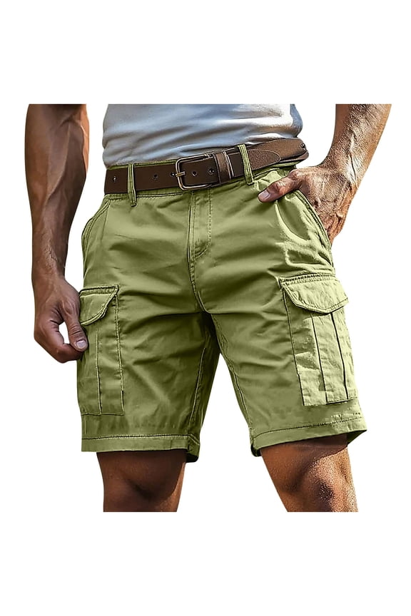 Men's Hiking Cargo Shorts Loose Casual Lightweight Summer Outdoor Tactical Work Shorts with Multi Pockets
