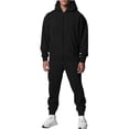 thumbnail image 1 of Yievot Men's Hoodie Tracksuit Winter Fleece Casual Zip Up Sweatshirt and Drawstring Joggers Set 2 Piece Activewear Outfits with Pockets, 1 of 8