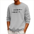 thumbnail image 1 of Yievot Men's Oversized Crewneck Sweatshirt Letter Print Top Casual Loose Pullover Sweatshirt, 1 of 5