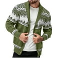 thumbnail image 1 of Yievot Men's Shawl Collar Cardigan Sweater Winter Regular Fit Cable Knit Button up Sweaters, 1 of 5