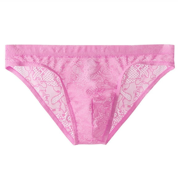 Yievot Mens Briefs Underwear Trendy Low Rise Bikini Briefs Breathable Cool Satin Underwear