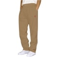 thumbnail image 1 of Yievot Mens Straight Leg Sweatpants Drawstring Elastic Waist Open Bottom Athletic Pants Solid Casual Comfy Running Trousers with Pockets, 1 of 4