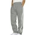 thumbnail image 1 of Yievot Mens Sweatpants Open Bottom Baggy Sweat Pants for Men Straight Leg Loose Fit Gym Athletic Pants with Pockets, 1 of 5