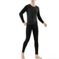 thumbnail image 1 of Yievot Mens Thermal Underwear Set Cotton Slim Johns for Men Crew Neck Shirts and Bottoms Base Layer Cold Weather Thermals, 1 of 5