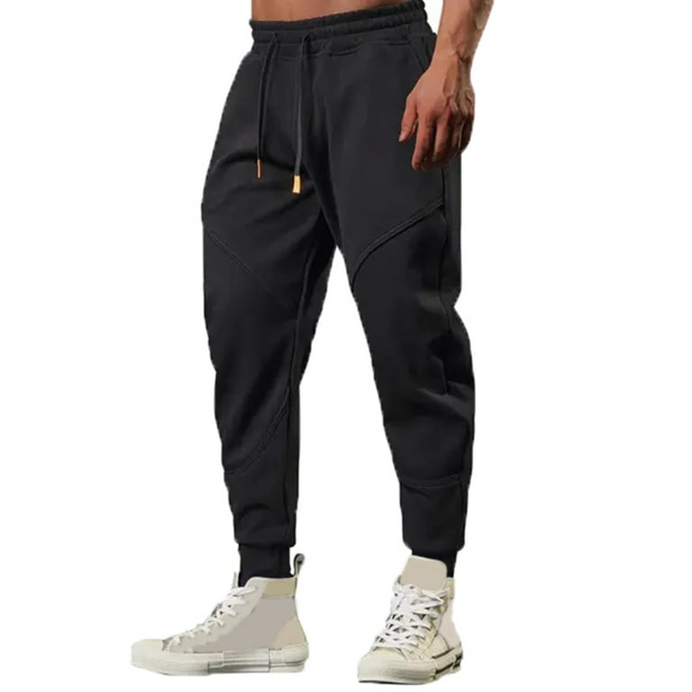Yievot Mens Track Pants Clearance Pure Baggy Workout Pants Breathable  Outdoor Sports Mountaineering Trousers Black 2XL