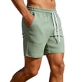 thumbnail image 1 of Yievot Mens Waffle Knit Shorts 5 Inch Casual Drawstring Elastic Waist Running Shorts for Gym Workout Athletic Basketball, 1 of 6