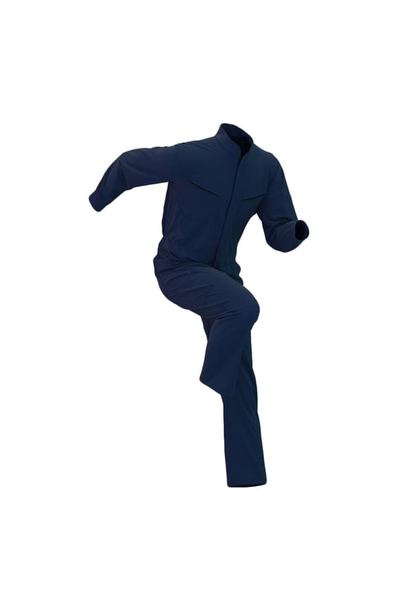 Mens Work Coveralls Stand Collar Long Sleeve Reflective Safety Utility Workwear Jumpsuit With Multi pockets
