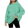 thumbnail image 1 of Yievot Oversized Hoodies for Women Drawstring Fleece Hooded Sweatshirt Cute Pullover Casual Loose Trendy Fall Jackets with Pockets, 1 of 6