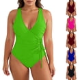 thumbnail image 1 of Yievot Plus Size One Piece Swimsuits for Women Tummy Control Modest Bathing Suit Shapewear Swimwear, 1 of 8