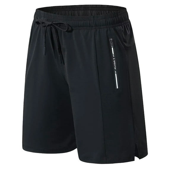 Yievot Running Shorts for Men 7 Inch Inseam Quick Dry Athletic Shorts with Zipper Pockets for Workout Gym Training