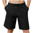 thumbnail image 1 of Yievot Summer Beach Shorts for Men Drawstring Elastic Waist Lightweight Casual Shorts with Pockets, 1 of 8