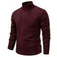 thumbnail image 1 of Yievot Turtleneck Sweaters for Men High Stretch Slim Fit Thermal Sweater Fall Winter Casual Long Sleeve Pullover Sweaters, 1 of 4