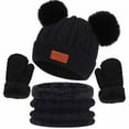 thumbnail image 1 of Yievot Winter Hat Toddler Warm Babies Hat Cute Warm Wool Solid Beanie Hats for Children 2025 Summer Toddler Hat, 1 of 4
