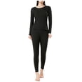 thumbnail image 1 of Maplenight Women's Cotton Thermal Underwear Set 2 Piece Pajama Sets Long Sleeve Base Layer Tops and Bottom Warm Winter Outfits, 1 of 3