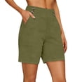 thumbnail image 1 of Yievot Women's High Waist Shorts 5 Inch Inseam Relaxed Fit Summer Daily Wear Casual Shorts with Pockets, 1 of 4