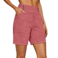 thumbnail image 1 of Yievot Women's High Waist Shorts 5 Inch Inseam Relaxed Fit Summer Daily Wear Casual Shorts with Pockets, 1 of 4
