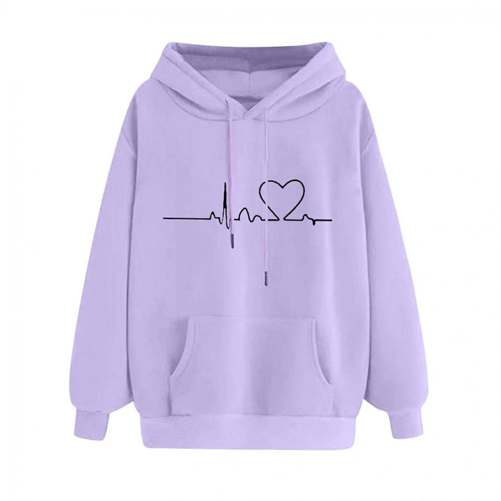 Yievot Women's Pullover Hoodie, Long Sleeve Printed Hooded Sweatshirts for Juniors, Gift Hoodies Blouse Tops for Ladies