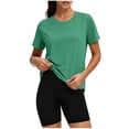 thumbnail image 1 of Yievot Women's Sun Protection UPF 50+ T Shirts Short Sleeve Crew Neck Stretch Lightweight Hiking Workout Tops, 1 of 6