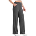 thumbnail image 1 of Yievot Womens Dress Casual Pants Stretchy High Waisted Golf Pant Wide Leg Work Business Trousers with Pockets, 1 of 8